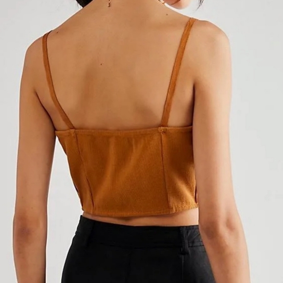 Free People Have My Heart Cropped Tank Top NWOT - Picture 2 of 4